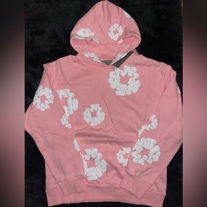 Denim tears hoodie cotton wreath pink